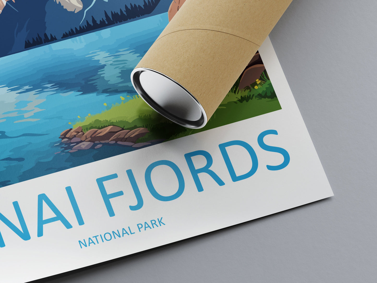 Kenai Fjords National Park Travel Print Wall Art Kenai Fjords Wall Hanging Home Décor Kenai Fjords Gift Art Lovers Alaska Art Lover Gift