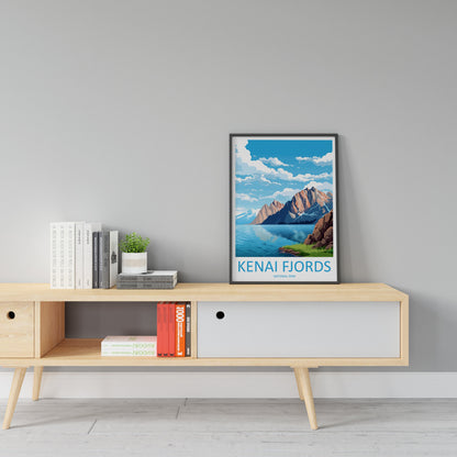 Kenai Fjords National Park Travel Print Wall Art Kenai Fjords Wall Hanging Home Décor Kenai Fjords Gift Art Lovers Alaska Art Lover Gift