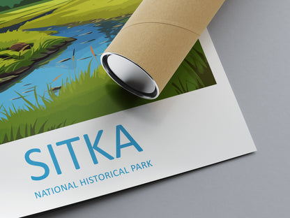 Sitka National Park Travel Print Wall Art Sitka Wall Hanging Home Décor Sitka Gift Art Lovers Alaska Art Lover Gift Sitka Park