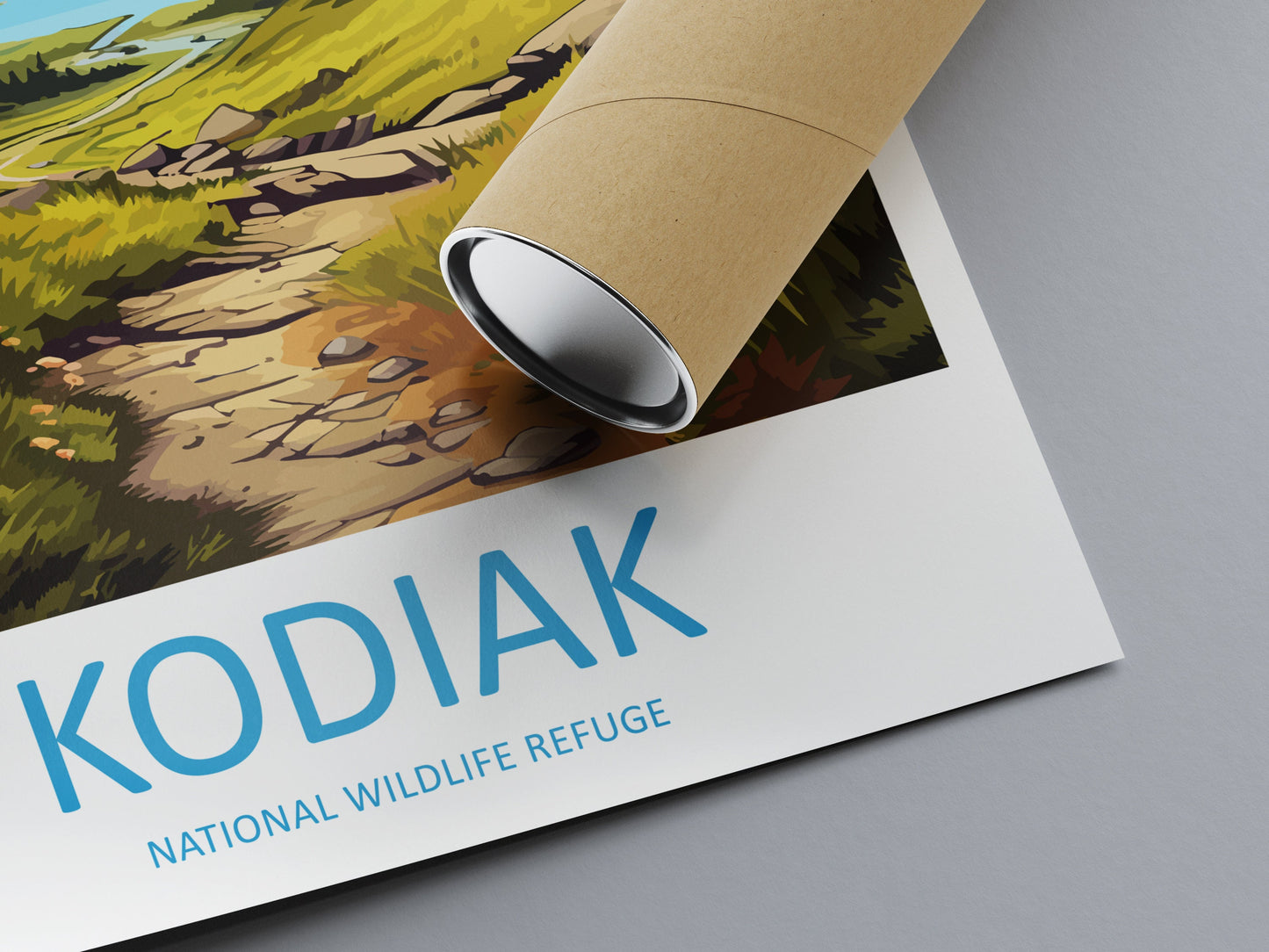 Kodiak National Wildlife Refuge Travel Print Wall Art Kodiak Wall Hanging Home Décor Kodiak Gift Art Lovers Alaska Art Lover Gift Kodiak