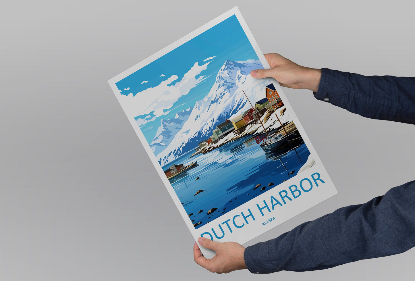 Dutch Harbor Travel Print Wall Art Dutch Harbor Wall Hanging Home Décor Dutch Harbor Gift Art Lovers Alaska Art Lover Gift Dutch Harbor
