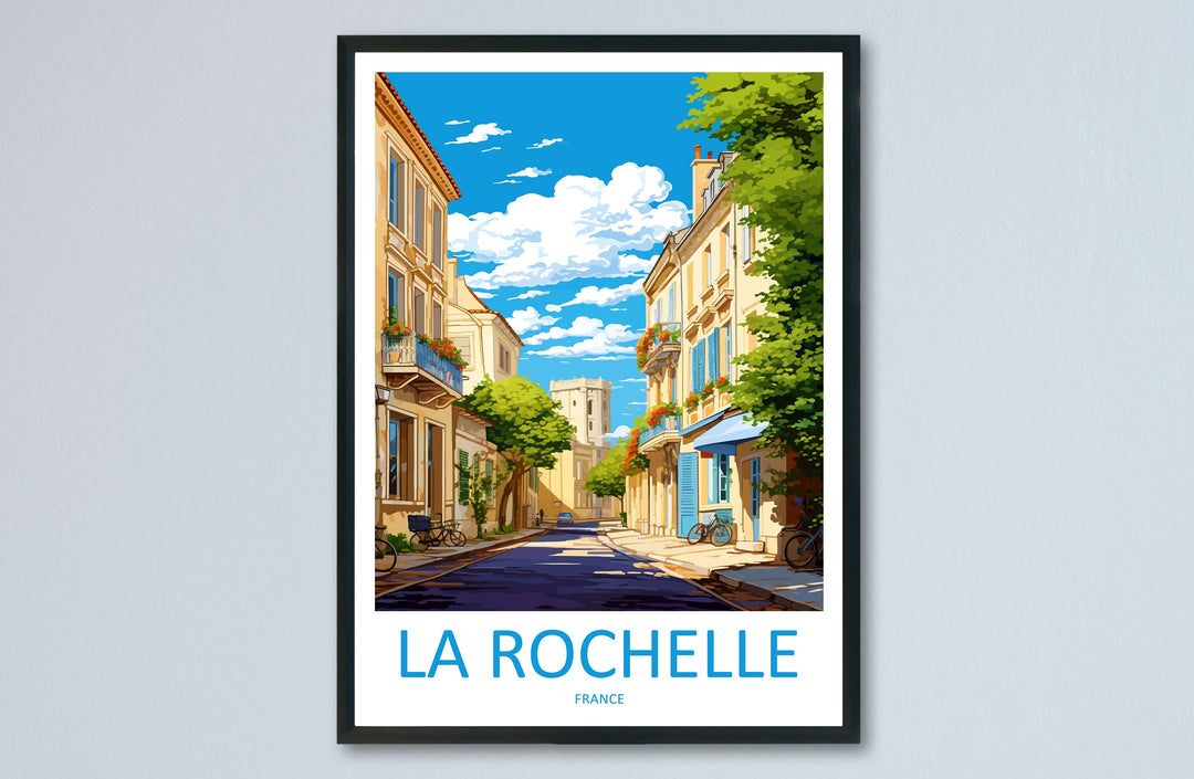 La Rochelle Travel Print Wall Art La Rochelle Wall Hanging Home Décor La Rochelle Gift Art Lovers France Art Lover Gift La Rochelle