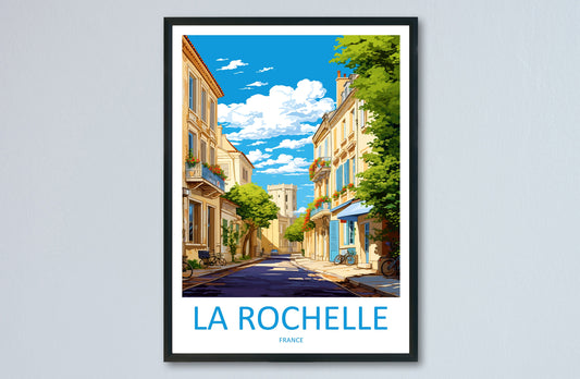 La Rochelle Travel Print Wall Art La Rochelle Wall Hanging Home Décor La Rochelle Gift Art Lovers France Art Lover Gift La Rochelle
