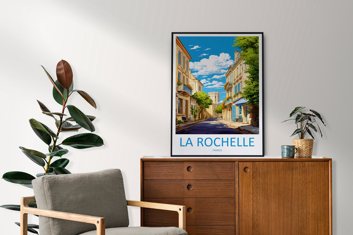 La Rochelle Travel Print Wall Art La Rochelle Wall Hanging Home Décor La Rochelle Gift Art Lovers France Art Lover Gift La Rochelle