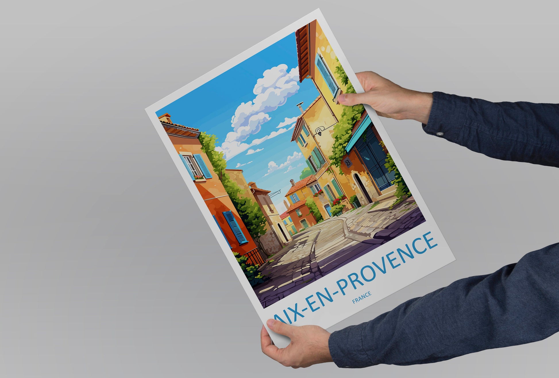 Aix En Provence Travel Print Wall Art Aix En Provence Wall Hanging Home Décor Aix En Provence Gift Art Lovers France Art Lover Gift