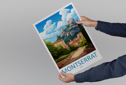 Montserrat Travel Print Wall Art Montserrat Wall Hanging Home Décor Montserrat Gift Art Lovers Spain Art Lover Gift Montserrat Print Spain