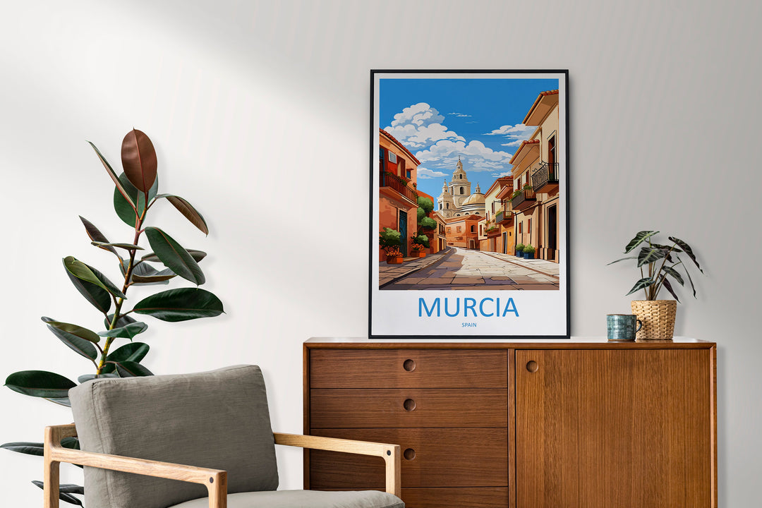 Murcia Travel Print Wall Art Murcia Wall Hanging Home Décor Murcia Gift Art Lovers Spain Art Lover Gift Murcia Print Spain Art
