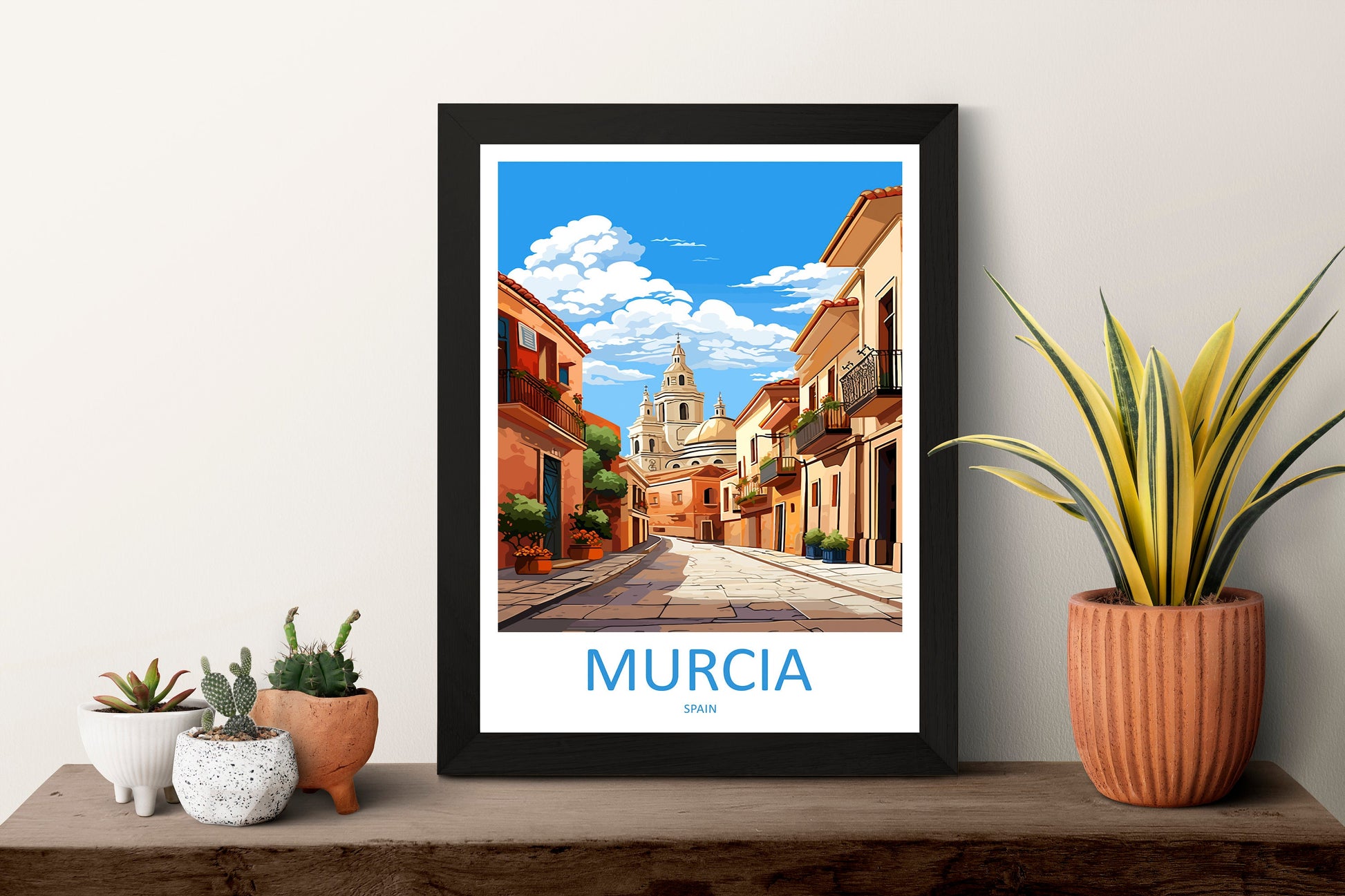 Murcia Travel Print Wall Art Murcia Wall Hanging Home Décor Murcia Gift Art Lovers Spain Art Lover Gift Murcia Print Spain Art