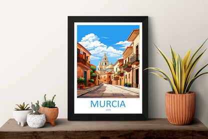Murcia Travel Print Wall Art Murcia Wall Hanging Home Décor Murcia Gift Art Lovers Spain Art Lover Gift Murcia Print Spain Art