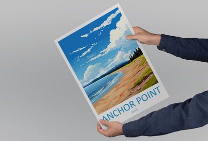 Anchor Point Beach Travel Print Wall Art Anchor Point Beach Wall Hanging Home Décor Anchor Point Beach Gift Art Lovers Alaska Art Lover