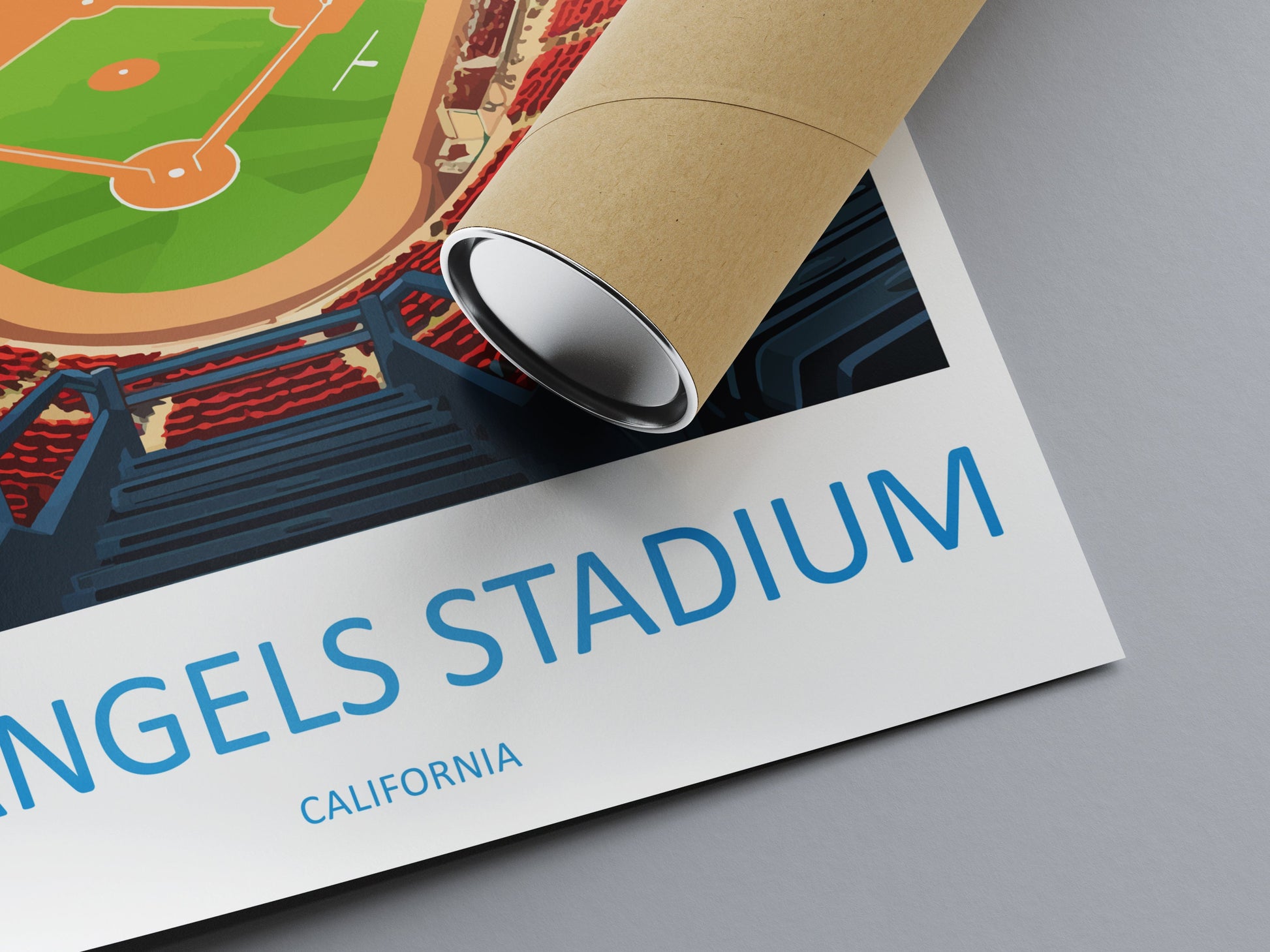 LA Angels Stadium Travel Print Wall Art LA Angels Stadium Wall Hanging Home Décor LA Angels Stadium Gift Art Lovers California Art Lover