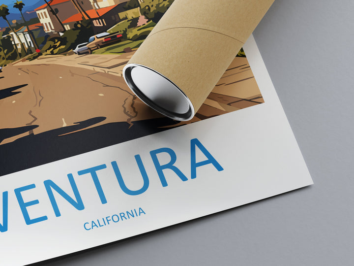 Ventura Travel Print Wall Art Ventura Wall Hanging Home Décor Ventura Gift Art Lovers California Art Lover
