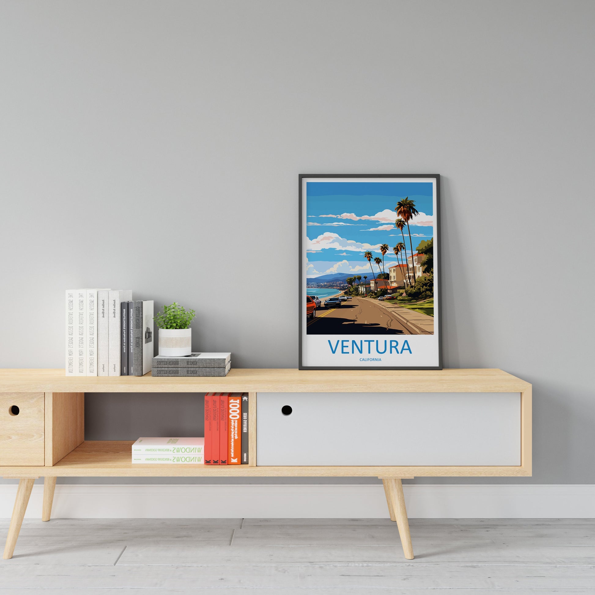 Ventura Travel Print Wall Art Ventura Wall Hanging Home Décor Ventura Gift Art Lovers California Art Lover