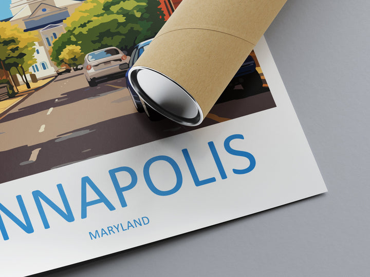 Annapolis Travel Print Wall Art Annapolis Wall Hanging Home Décor Annapolis Gift Art Lovers Maryland Art Lover Annapolis Wall Art Gift