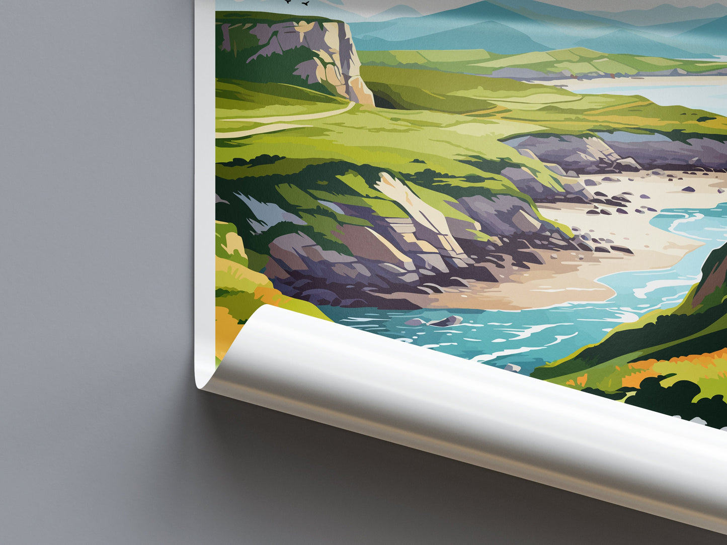 Great Orme Travel Print Wall Art Great Orme Wall Hanging Home Decor Great Orme Gift Art Lovers Wall Art Conwy Travel Art