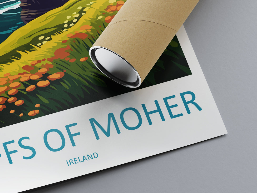 Cliffs of Moher Print Cliffs of Moher Home Décor Landscape Art Print Cliffs of Moher Wall Art for Ireland Enthusiast Gift Wall Hanging Art