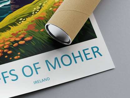 Cliffs of Moher Print Cliffs of Moher Home Décor Landscape Art Print Cliffs of Moher Wall Art for Ireland Enthusiast Gift Wall Hanging Art