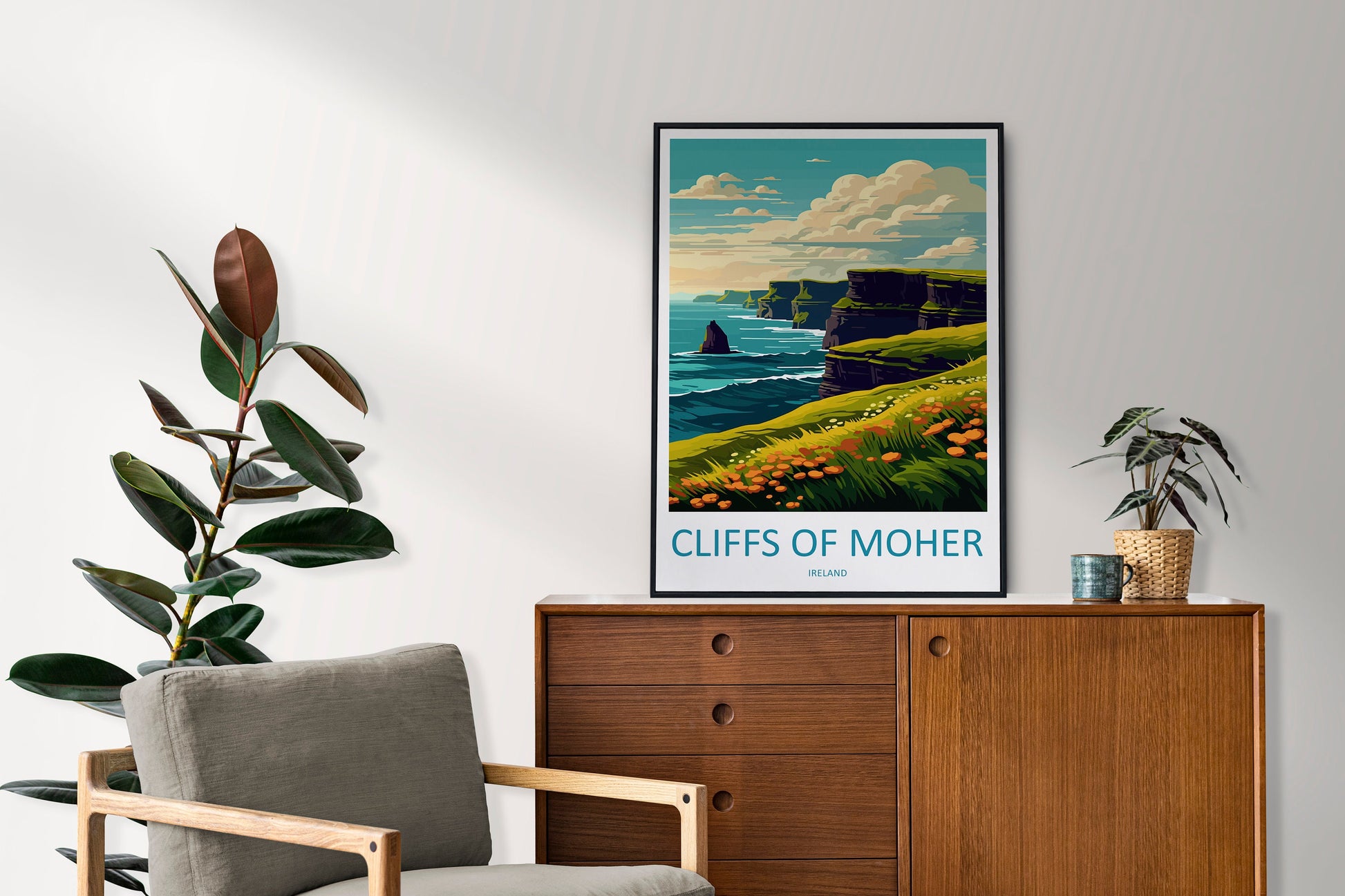 Cliffs of Moher Print Cliffs of Moher Home Décor Landscape Art Print Cliffs of Moher Wall Art for Ireland Enthusiast Gift Wall Hanging Art