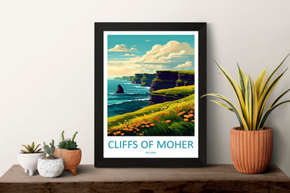 Cliffs of Moher Print Cliffs of Moher Home Décor Landscape Art Print Cliffs of Moher Wall Art for Ireland Enthusiast Gift Wall Hanging Art