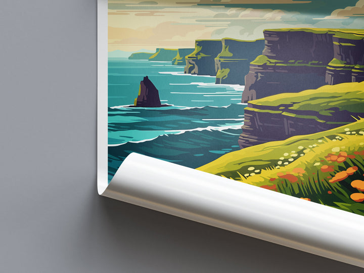 Cliffs of Moher Print Cliffs of Moher Home Décor Landscape Art Print Cliffs of Moher Wall Art for Ireland Enthusiast Gift Wall Hanging Art
