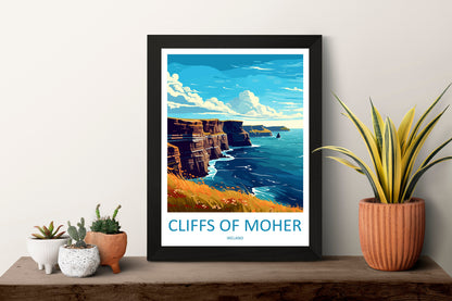 Cliffs of Moher Print Cliffs of Moher Home Décor Landscape Art Print Cliffs of Moher Wall Art for Ireland Enthusiast Gift Wall Hanging Art