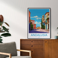 Andalusia Travel Print Wall Art Andalusia Wall Hanging Home Décor Andalusia Gift Art Lovers Spain Art Gift Andalusia Travel Poster art