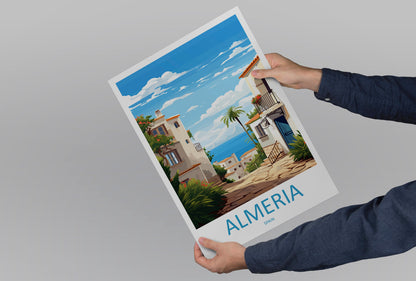 Almería Travel Print Wall Art Almería Wall Hanging Home Décor Almería Gift Art Lovers Spain Art Gift Almería Travel Poster art