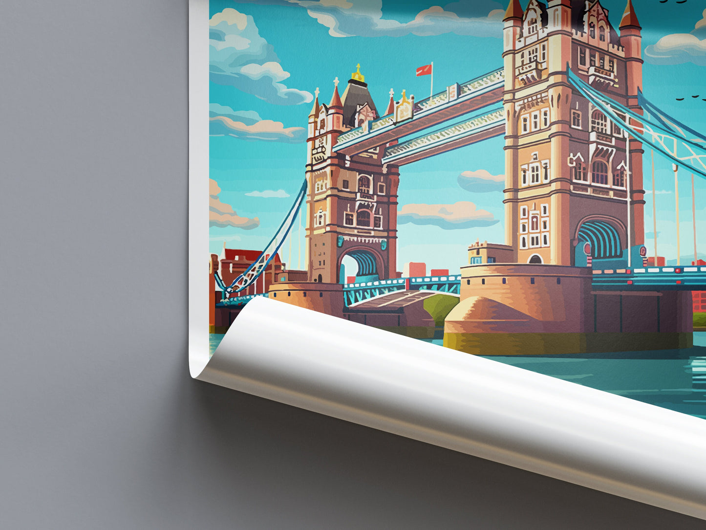 Tower Bridge Travel Print Wall Art Tower Bridge Wall Hanging Home Décor Tower Bridge Gift Art Lovers England Art Lover Gift