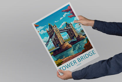Tower Bridge Travel Print Wall Art Tower Bridge Wall Hanging Home Décor Tower Bridge Gift Art Lovers England Art Lover Gift