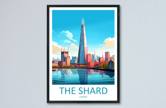 The Shard Travel Print Wall Art The Shard Wall Hanging Home Décor The Shard Gift Art Lovers London England Art Lover Gift