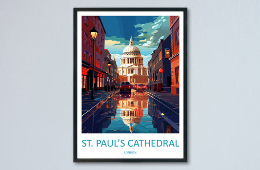 St. Paul's Cathedral Travel Print Wall Art St. Paul's Cathedral Wall Hanging Home Décor St. Paul's Cathedral Gift Art Lovers London England