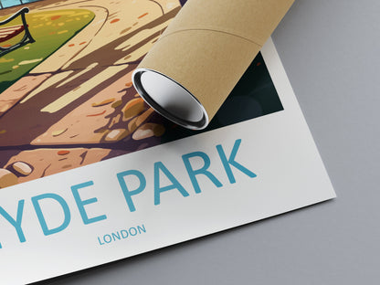 Hyde Park Travel Print Wall Art Hyde Park Wall Hanging Home Décor Hyde Park Gift Art Lovers London England Art Lover Gift