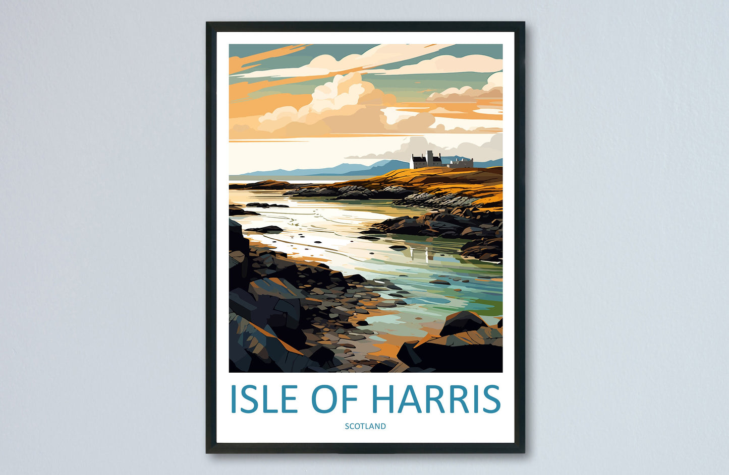 Isle Of Harris Travel Print Wall Art Isle Of Harris Wall Hanging Home Décor Isle Of Harris Gift Art Lovers Scotland Art Lover Gift Isle Art
