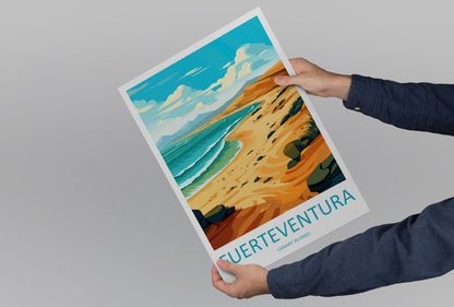 Fuerteventura Travel Print Wall Art Fuerteventura Wall Hanging Home Décor Fuerteventura Gift Art Lovers Spain Art Lover Gift Fuerteventura