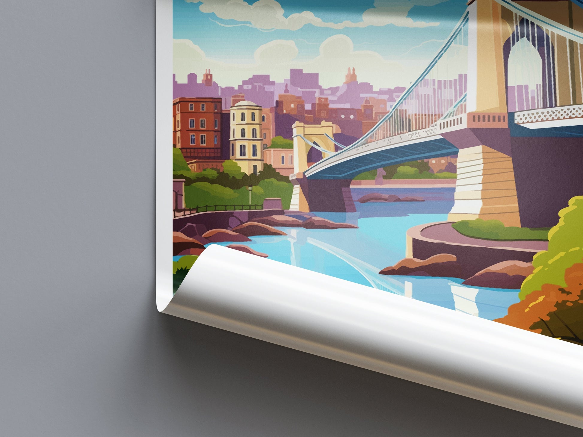 Bristol Travel Print Wall Art Bristol Wall Hanging Home Décor Bristol Gift Art Lovers England Art Lover Gift Bristol Bridge City Art Print