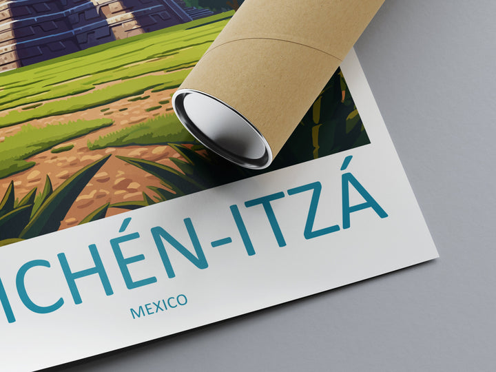 Chichen Itza Travel Print Wall Art Chichen Itza Wall Hanging Home Decoration Chichen Itza Gift Art Lovers Wall Art Print Art Chichen Itza