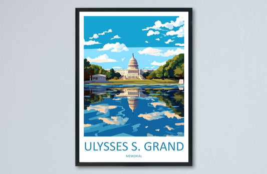 Ulysses S. Grant Memorial Travel Print Wall Art Ulysses S. Grant Memorial Wall Hanging Home Décor Ulysses S. Grant Memorial Gift Art