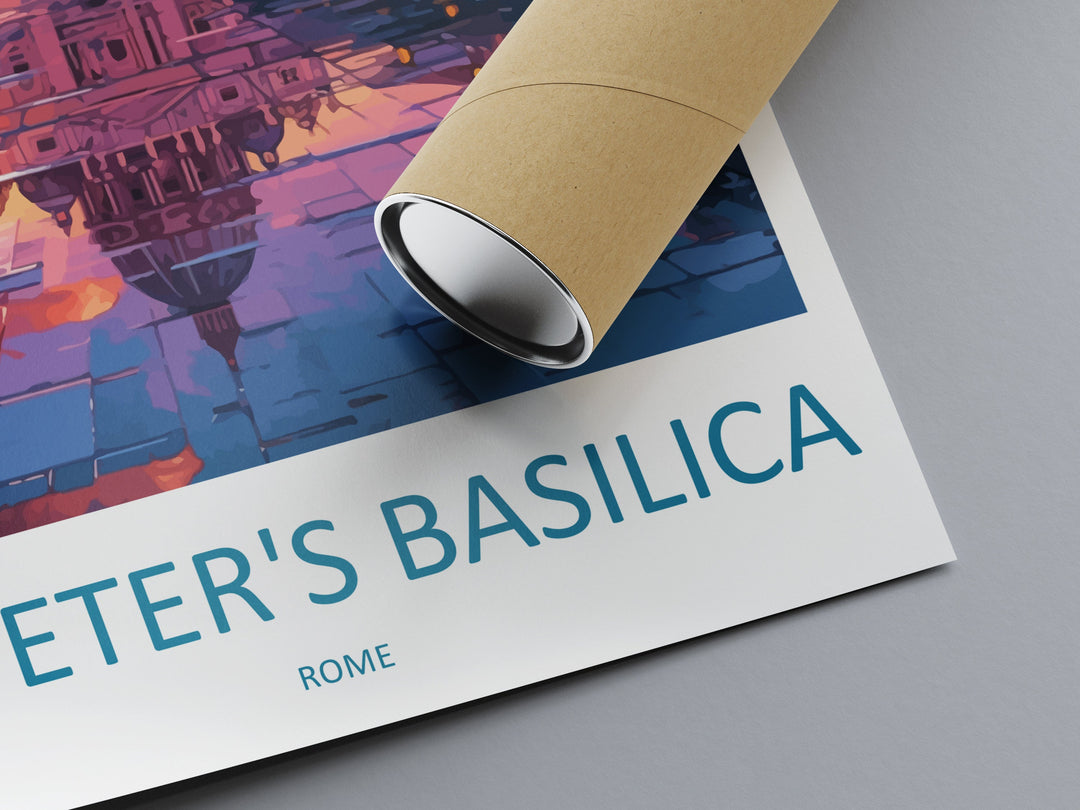 St. Peter's Basilica Travel Print Wall Art St. Peter's Basilica Wall Hanging Home Décor St. Peter's Basilica Gift Art Lovers Italy Art Lover