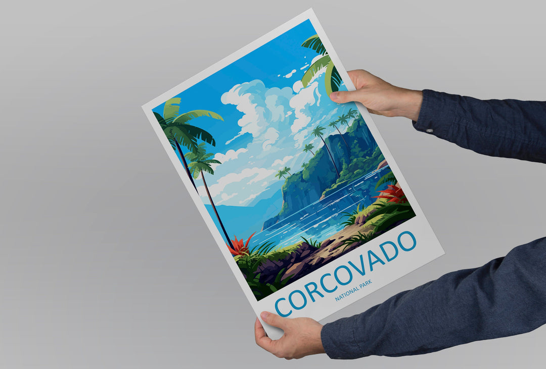Corcovado National Park Travel Print Wall Art Corcovado Park Wall Hanging Home Décor Corcovado National Park Gift Art Costa Rica