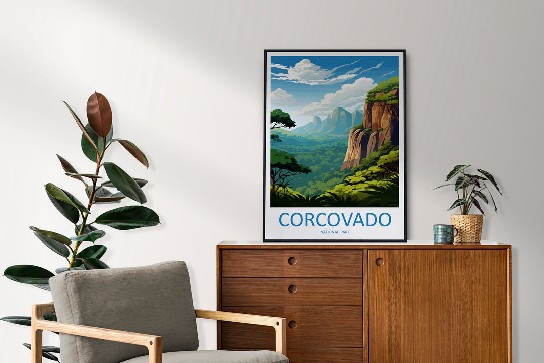 Corcovado National Park Travel Print Wall Art Corcovado Park Wall Hanging Home Décor Corcovado National Park Gift Art Costa Rica