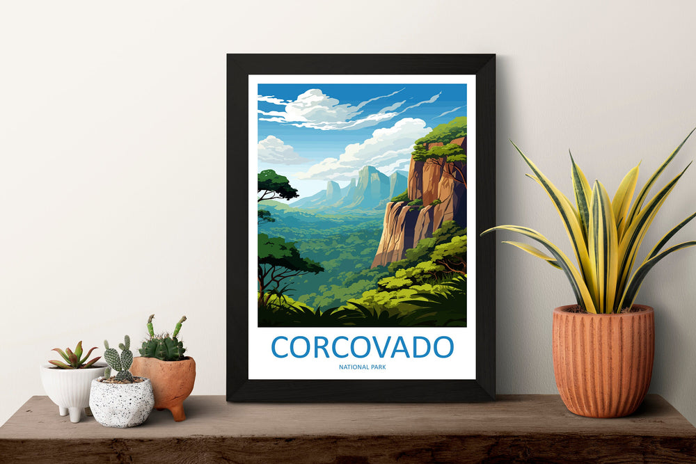 Corcovado National Park Travel Print Wall Art Corcovado Park Wall Hanging Home Décor Corcovado National Park Gift Art Costa Rica