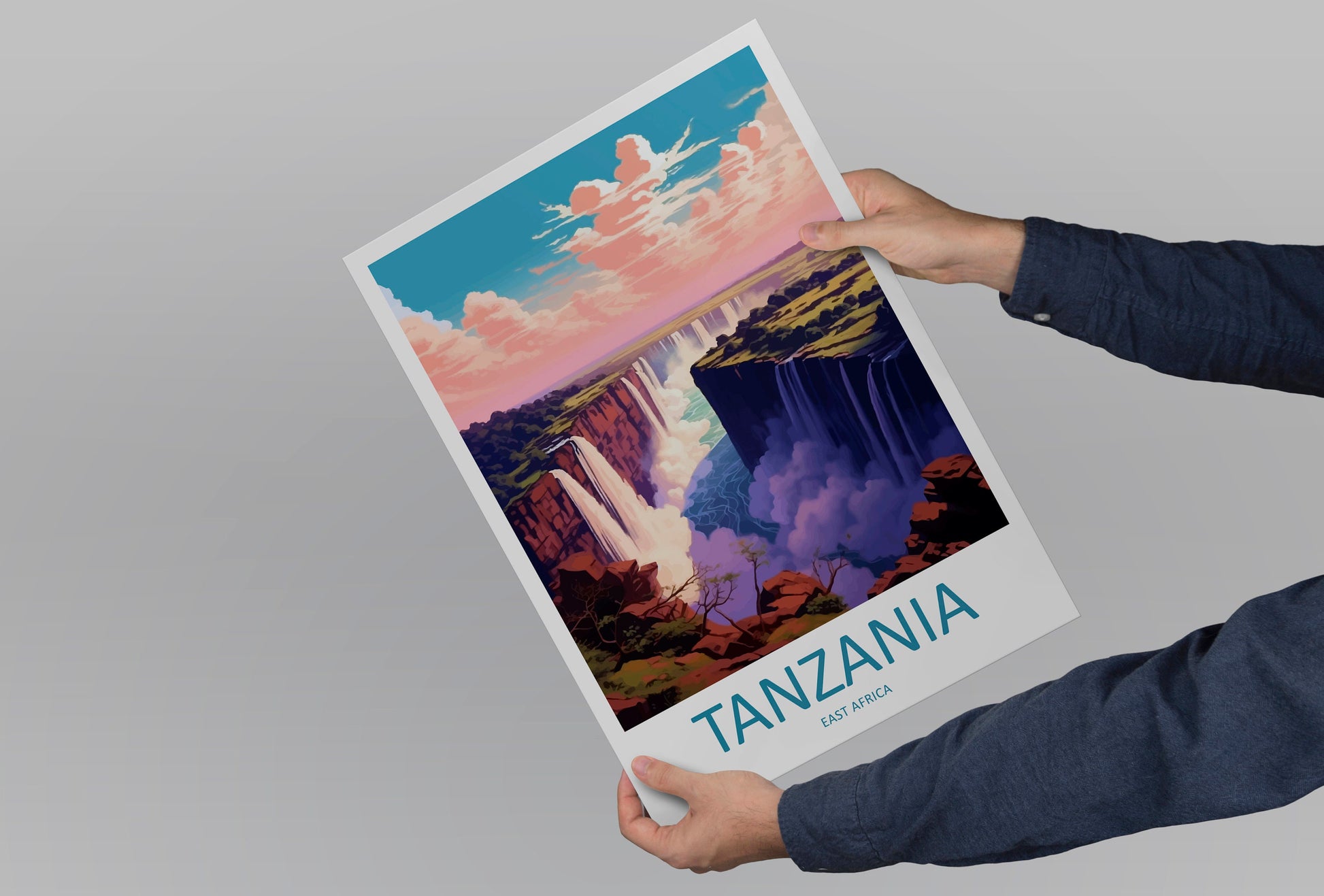 Tanzania Travel Print Wall Art Tanzania Wall Hanging Home Décor Tanzania Gift Art Lovers Tanzania Art Print Tanzania Wall Décor Art