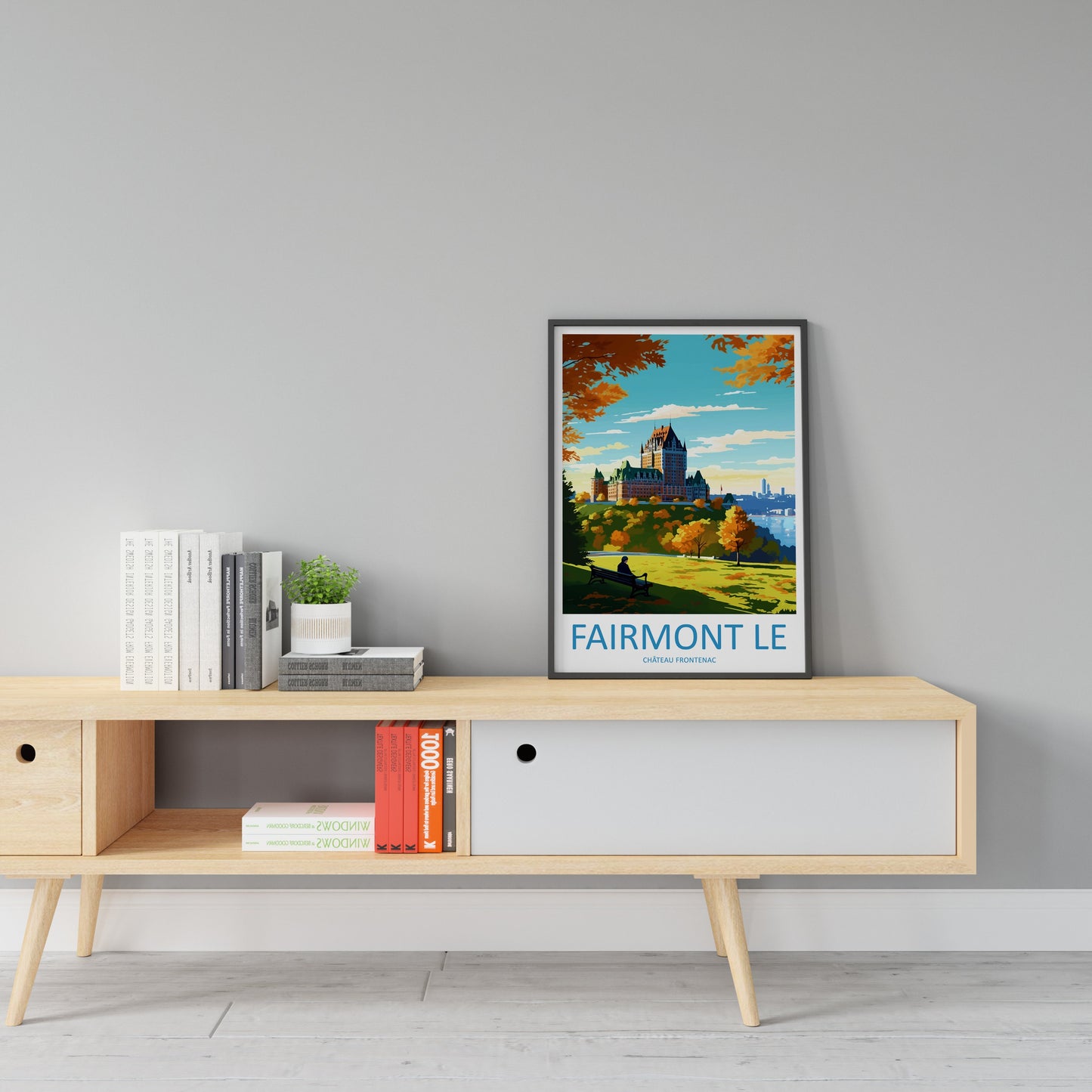 Fairmont Le Château Frontenac Travel Print Wall Art Fairmont Le Château Frontenac Wall Hanging Home Décor Fairmont Le Château Frontenac Gift