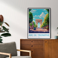Arc De Triomphe Travel Print Wall Art Arc De Triomphe Wall Hanging Home Décor Arc De Triomphe Gift Art Lovers France Art Lover Gift Paris