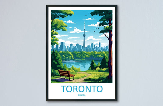 Toronto Travel Print Wall Art Toronto Canada Wall Hanging Home Decoration Toronto Gift Art Lovers Wall Art Print Toronto Canada Art