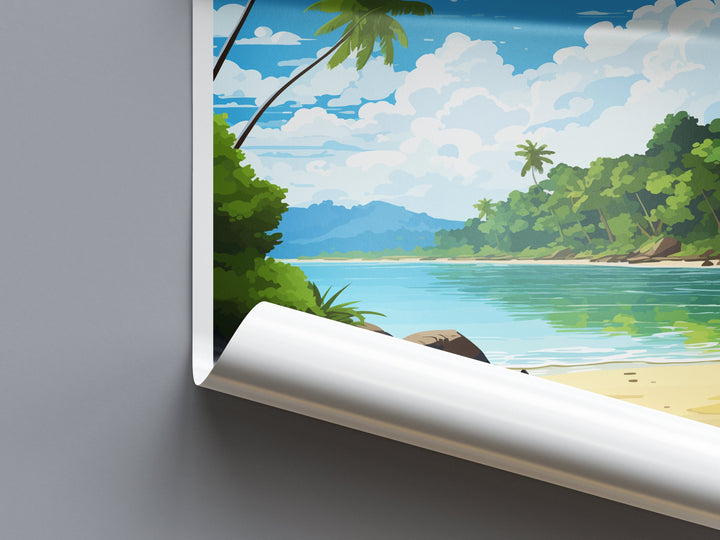 Cocos Island National Park Travel Print Wall Art Cocos Island Wall Hanging Home Décor Cocos Island National Park Gift Art Costa Rica