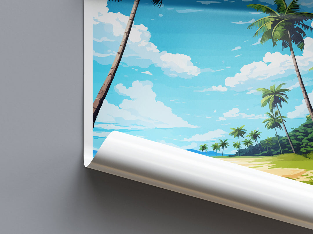 Cocos Island National Park Travel Print Wall Art Cocos Island Wall Hanging Home Décor Cocos Island National Park Gift Art Costa Rica