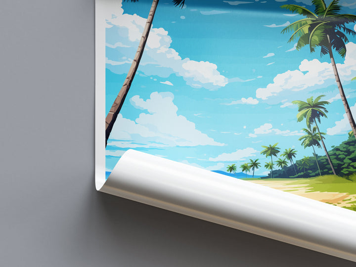 Cocos Island National Park Travel Print Wall Art Cocos Island Wall Hanging Home Décor Cocos Island National Park Gift Art Costa Rica