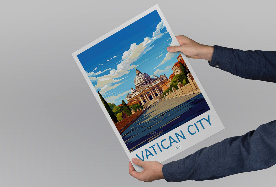 Vatican City Travel Print Wall Art Vatican City Italy Wall Hanging Home Decoration Vatican City Gift Art Lovers Wall Art Print Vatican City