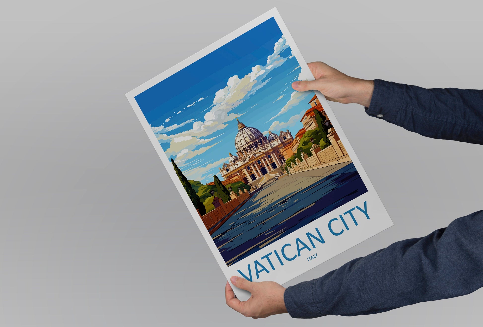 Vatican City Travel Print Wall Art Vatican City Italy Wall Hanging Home Decoration Vatican City Gift Art Lovers Wall Art Print Vatican City